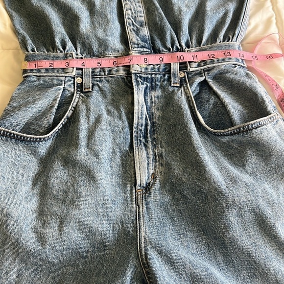 Agolde Blue Denim Jumpsuit - Picture 5 of 10